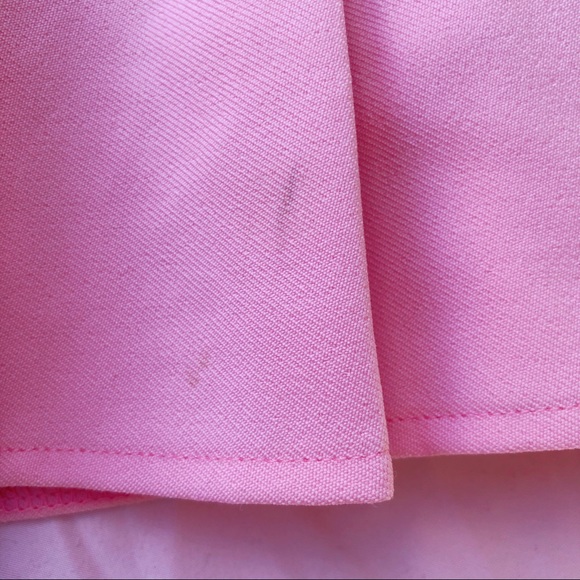 Adorable Baby Pink Pleated Skirt with Built-In Shorts - Picture 4 of 4